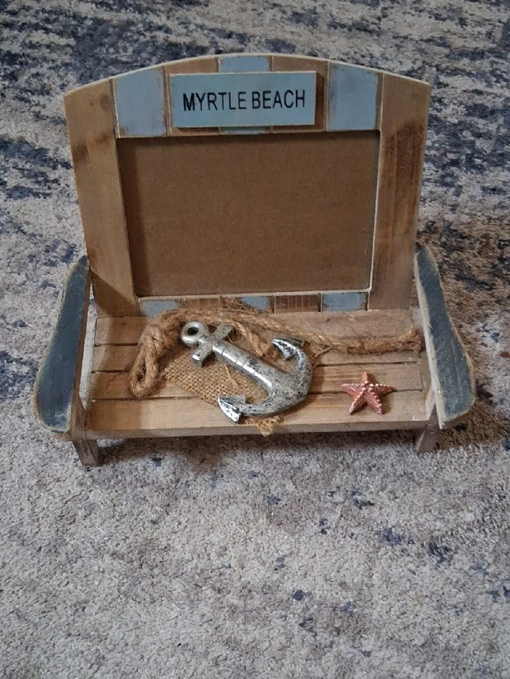 Myrtle Beach Wooden Decorative Picture Frame in Natural Brown